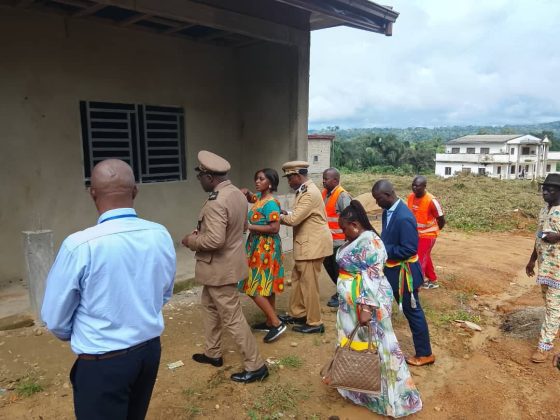 Visite du chantier de la cité municipale de Massok